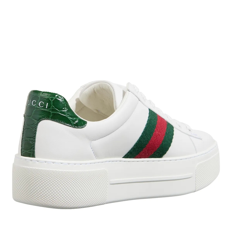 Gucci Low-Top-Sneaker Women's Ace Sneaker White / Green / Red(Image 5)
