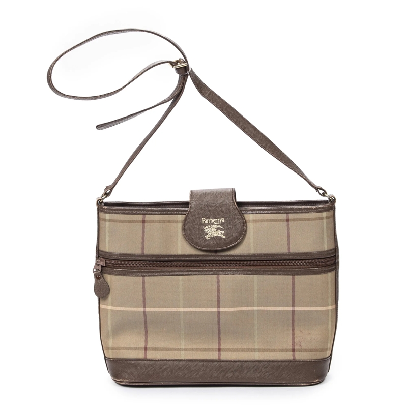 Burberry Crossbody Bag Bruberrys Front Pocket Bucket Tote grün