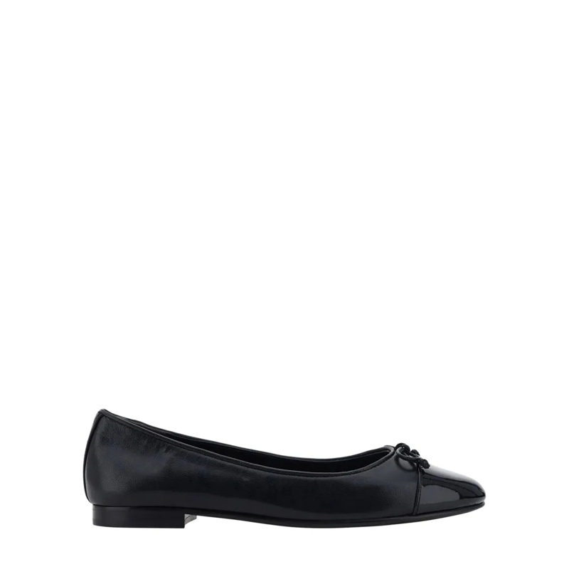 Tory Burch Balletschoenen Cap-Toe Ballet Flats With Glossy Detailing Black
