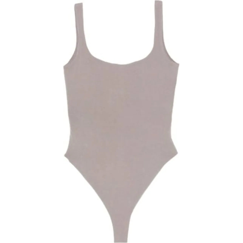 ENTIRE STUDIOS T-Shirt Square Neck Bodysuit Satellite grau