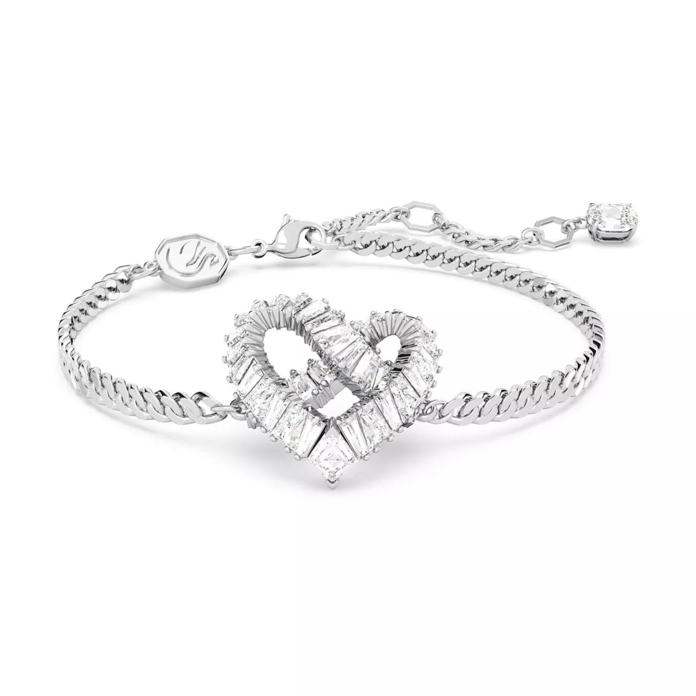 Swarovski Armband - Swarovski Matrix Silberfarbene Armband 5648299 - Gr. ONE SIZE - in Silber - für Damen