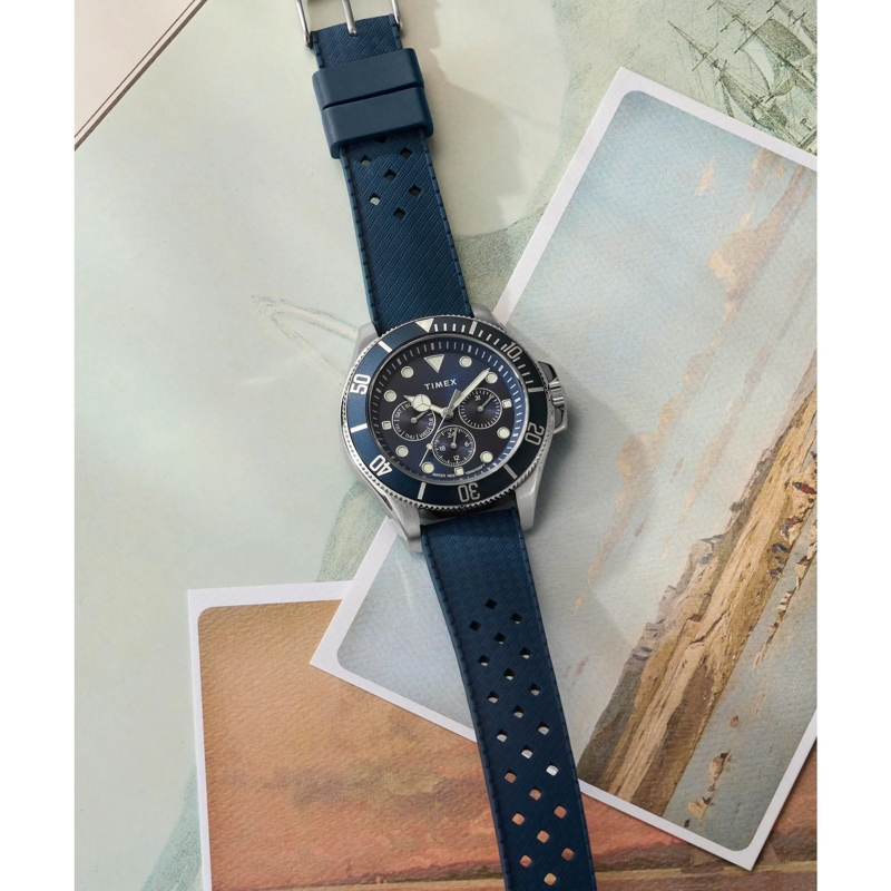 Timex Quarzuhr Quarz-Analoguhr Harborside Coast Multifunction blau(Image 6)