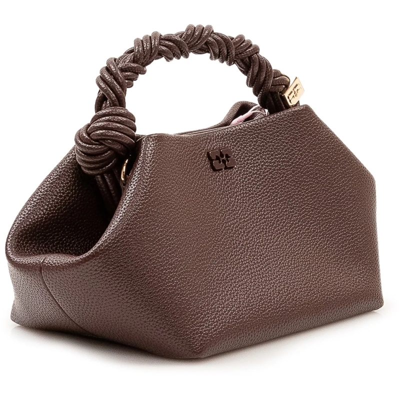 GANNI Tote Bou Small Bag con Manico Intrecciato braun(Image 3)