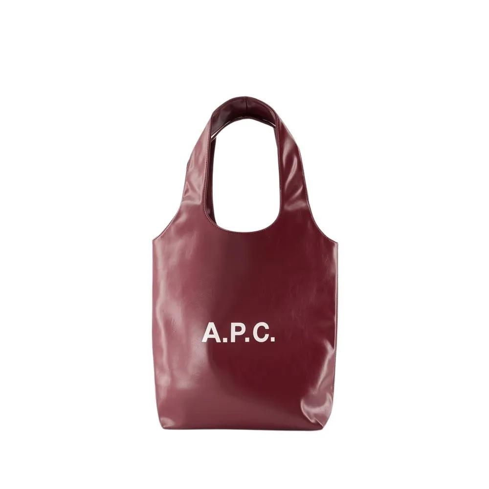 A.P.C. Tote - Ninon Small Shopper Bag - Synthetic - Burgundy - Gr. unisize - in Rot - für Damen