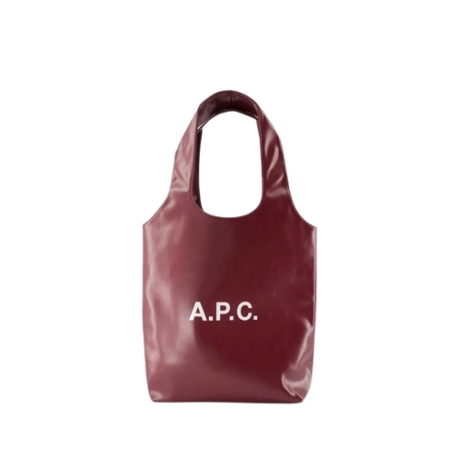 A.P.C. Ninon Small Shopper Bag - Synthetic - Burgundy Burgundy Rymlig shoppingväska