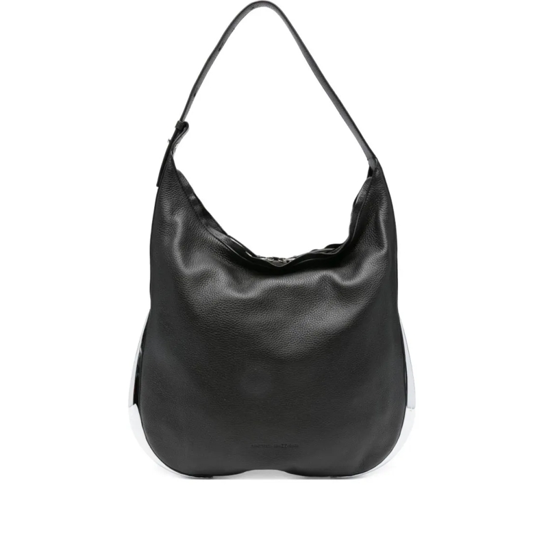 Benedetta Bruzziches Schoudertas Black Deer Leather Shoulder Bag Black