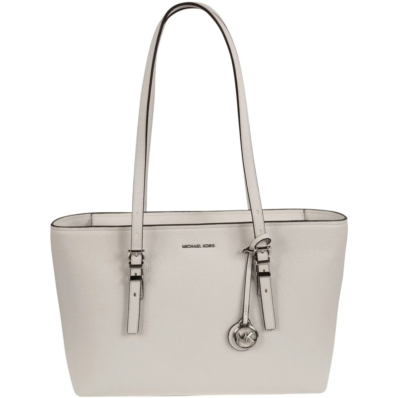 MICHAEL Michael Kors Tote Medium Quinn Tote Bag White weiß