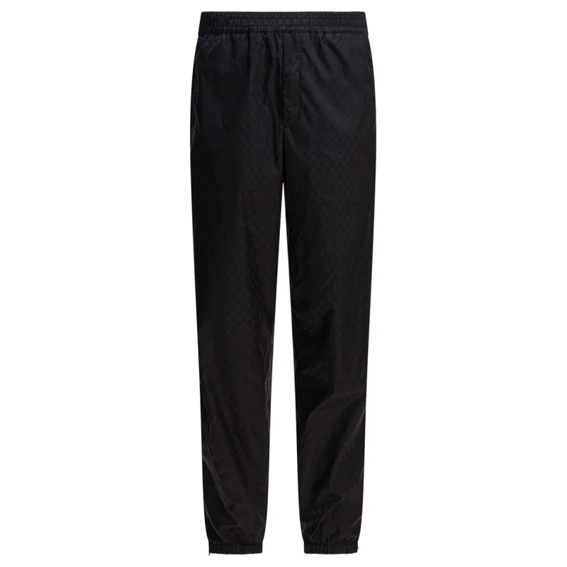 Alexander McQueen Jogginghose Relaxed Fit Trousers With Zip Detail And Tonal Fin Black