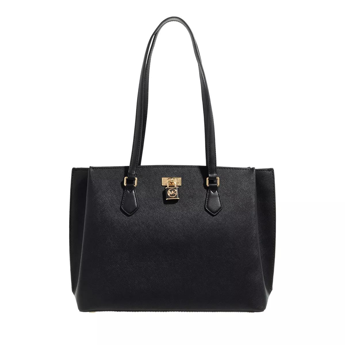 Michael kors best sale black tote purse