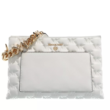 Michael kors white purse with gold chain shop