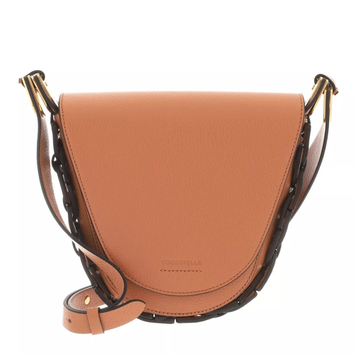 Coccinelle Handbag Grained Leather  Chestnut Crossbody Bag