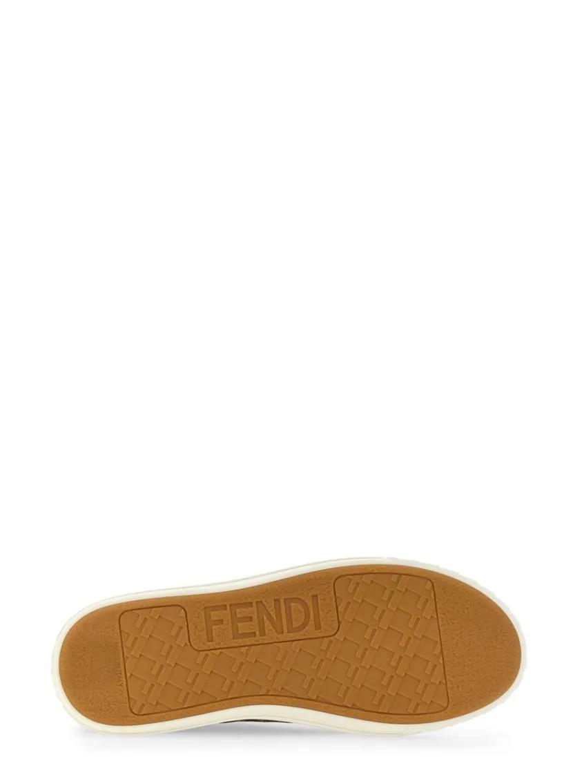 Thumbnail - Fendi Low-Top Sneaker - Low-Top Sneakers With Monogram Pattern And Gold-To - Gr. 40 (EU) - in Braun - für Damen
