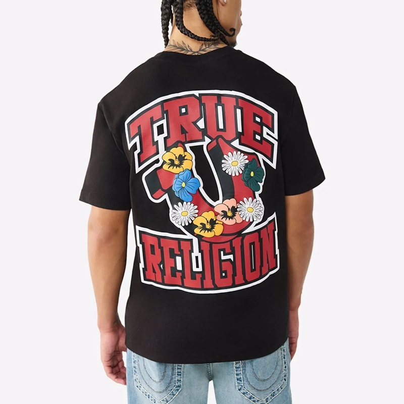 True Religion T-Shirt T-Shirt GARDEN schwarz(Image 4)