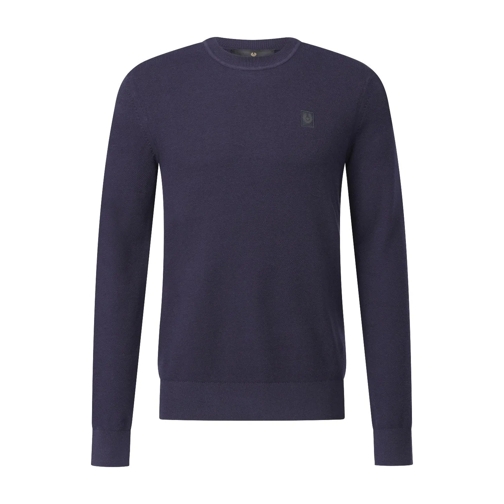 Belstaff  Pullover aus Baumwoll-Seidenmix Dunkelblau