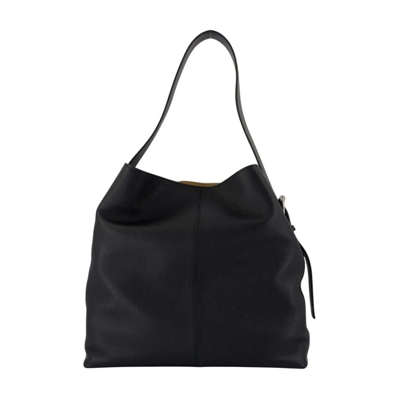 Alexander McQueen Fourre-tout T-Bar Sling Shopper Bag With Structured Silhouette Black
