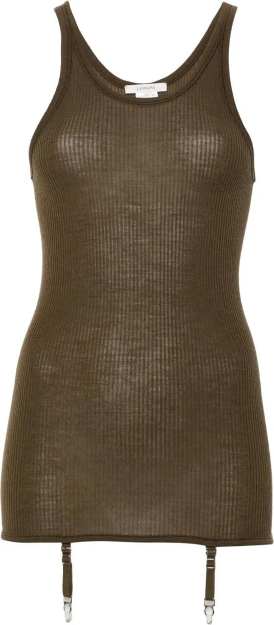 Thumbnail - Lemaire - Seamless Tank Top With Suspenders Havana - Größe S - braun