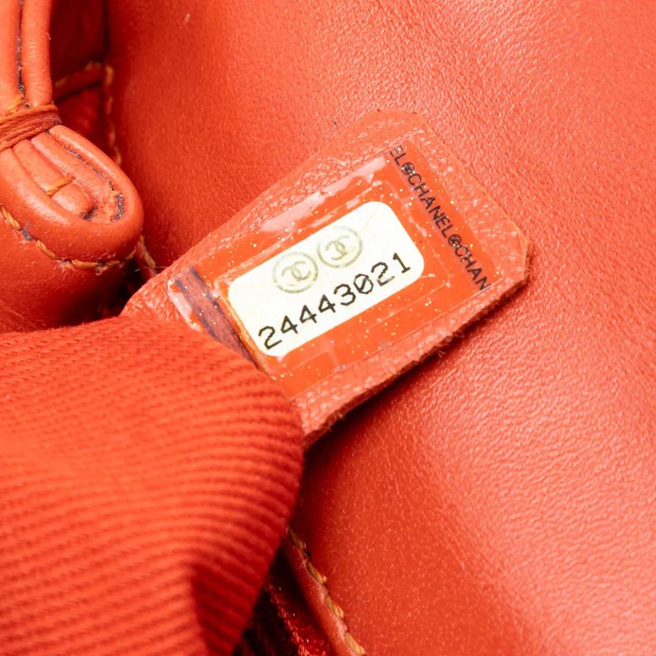 Thumbnail - Chanel Hobo Bags - Mini Chevron Lambskin Coco Top Handle Bag - Gr. unisize - in Orange - für Damen