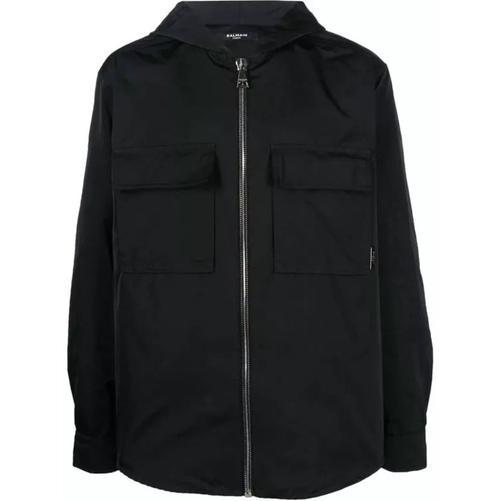 Black lightweight jacket with hood hotsell