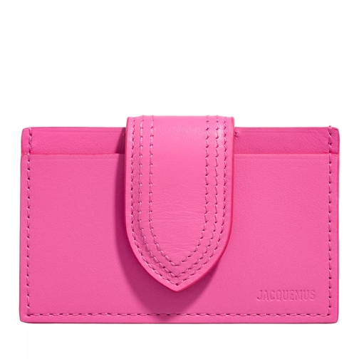 Jacquemus Le Porte-Carte Bambino Neon Pink Porta carte di credito