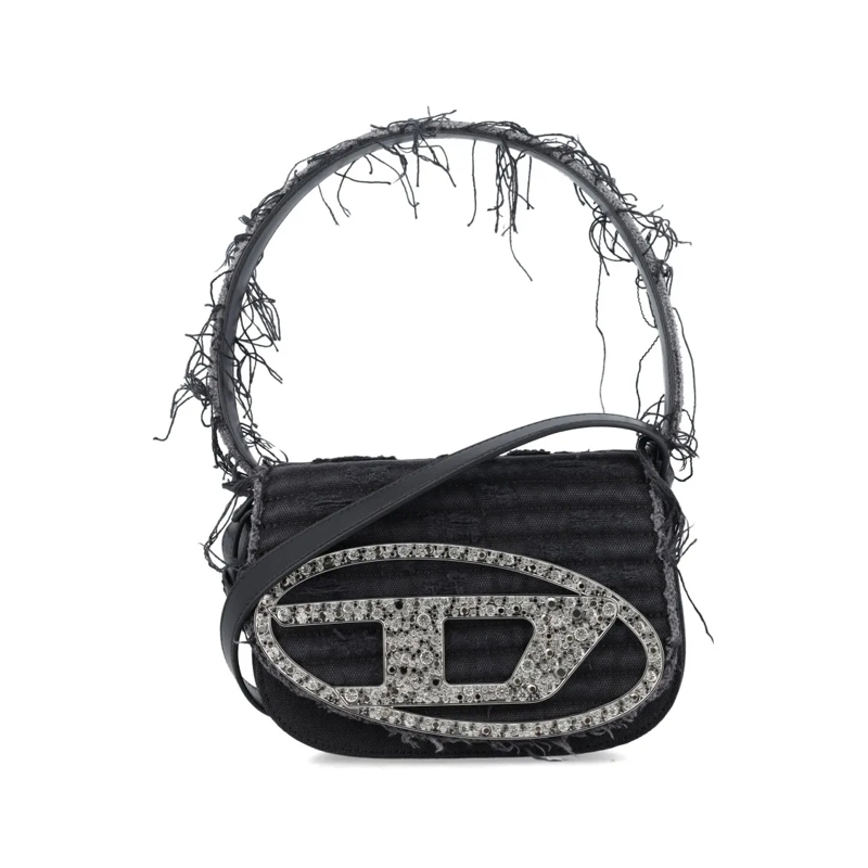 Diesel Schultertasche 1Dr Crystal Top-Handle Bag Black