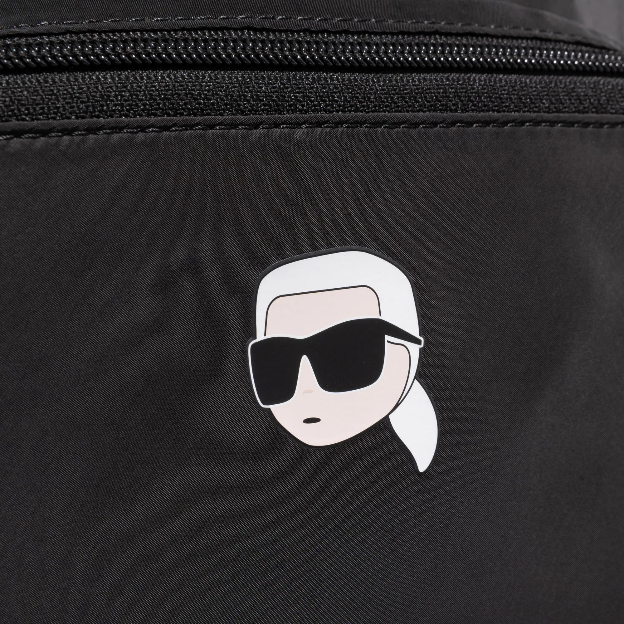 Karl Lagerfeld Rugzakken Ikon Packable Backpack in zwart