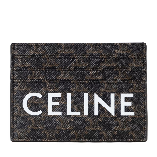 Celine Logo Monogram Cardholder Leather Black Kartenhalter