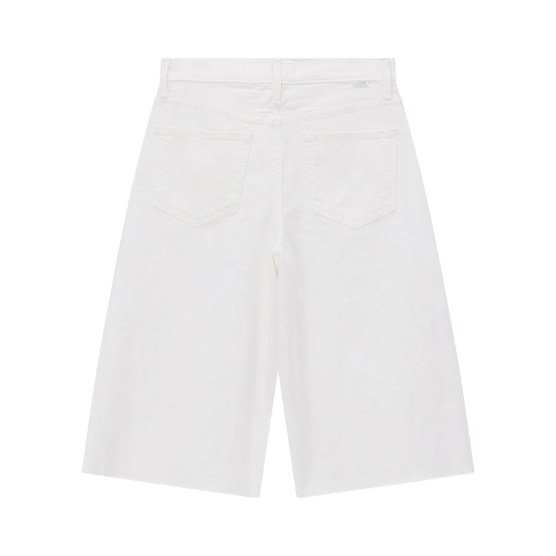 Mother Jeans Shorts The Whole Lot Zip Twist Fray weiß(Image 2)