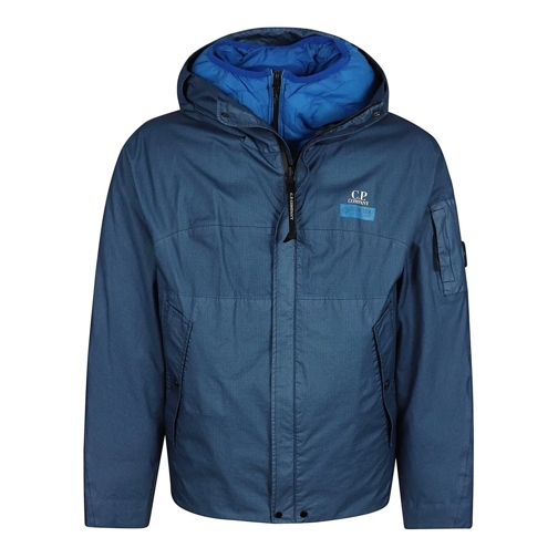 CP Company Parka-Mäntel Hooded Gore Medium Jacket Blue