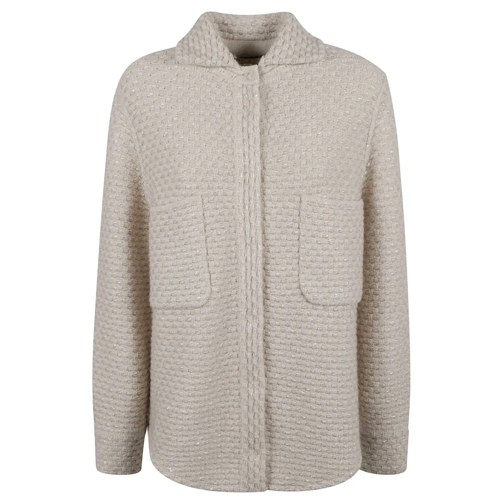 BRUNO MANETTI Übergangsjacke Sand Beige Lurex Jacket Neutrals