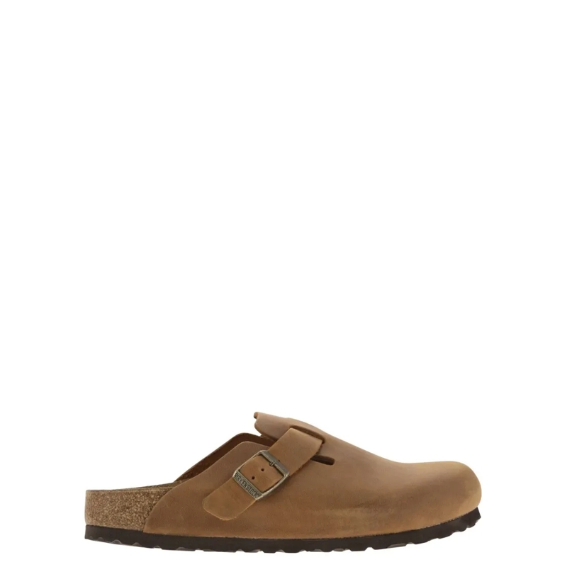 Birkenstock Loafer Boston - Oiled Leather Sabot Brown