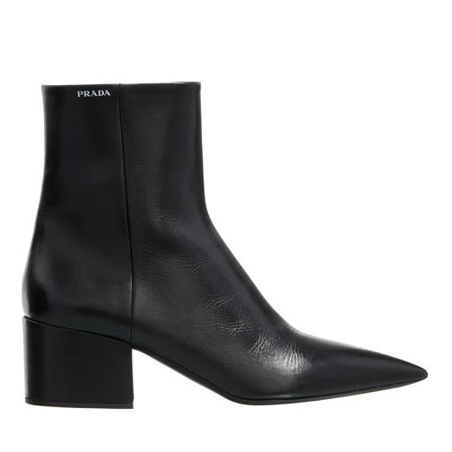 Prada Stiefelette Leather Ankle Boots Nero