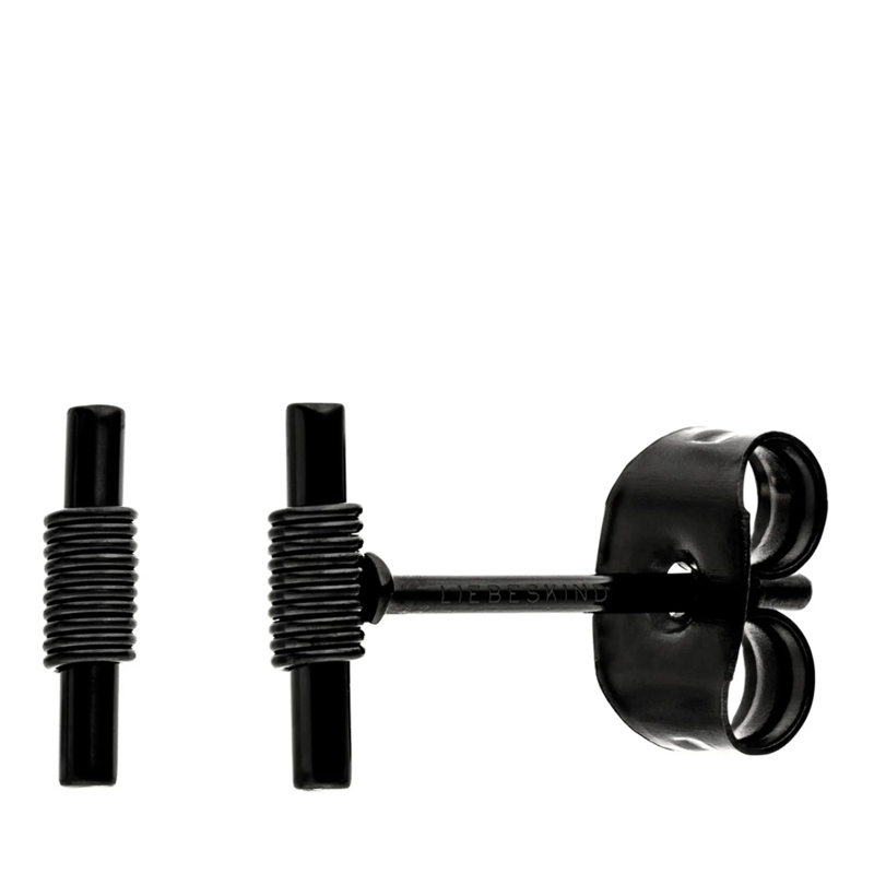 Liebeskind Berlin Ohrstecker Edelstahl Twist schwarz