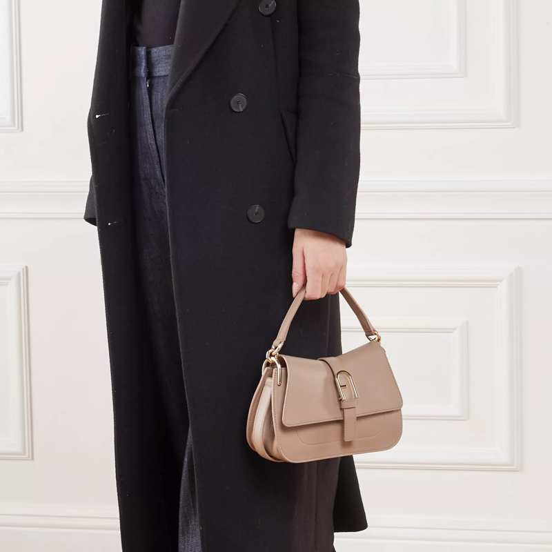 Furla Satchel Furla Flow Mini Top Handle Greige (Image 2)
