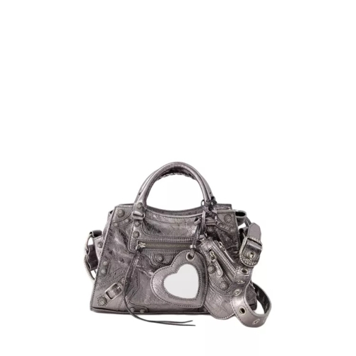 Balenciaga Neo Cagole Xs Bag - Leather - Silver Silver Crossbody Bag