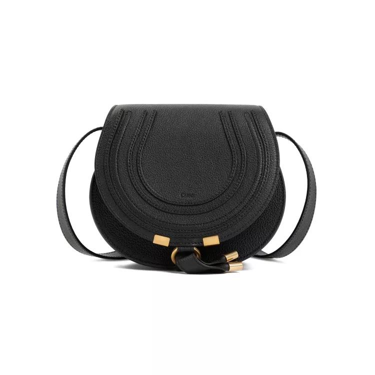 Chloé Shopper - Black Marcie Small Saddle Bag - Gr. unisize - in Schwarz - für Damen