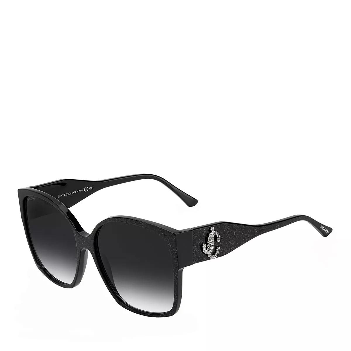  JIMMY CHOO Square Noemi Sunglasses DXF9O Black Glitter