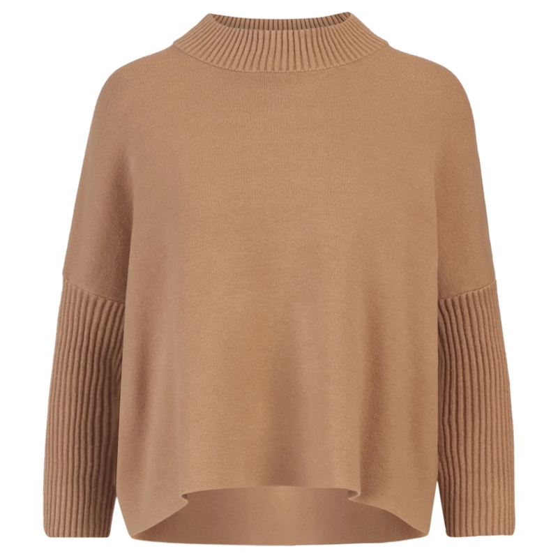 Apart Pullover Oversized Pullover braun