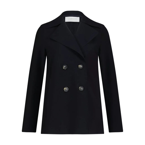 Harris Wharf Peacoat aus Jersey Schwarz 