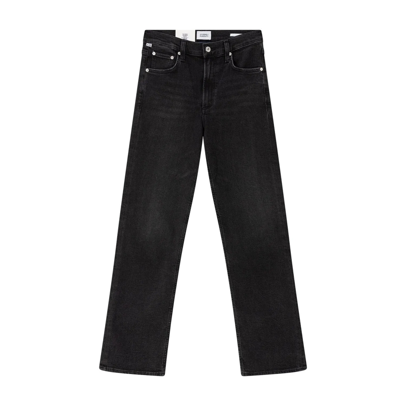 Citizens Of Humanity Jeans Straight-Leg Jeans Palma aus Seide-Mix schwarz