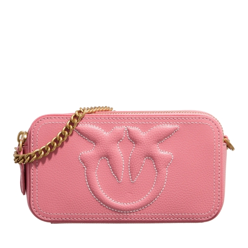 PINKO Carrie Camera Case Pink Crossbody Bag