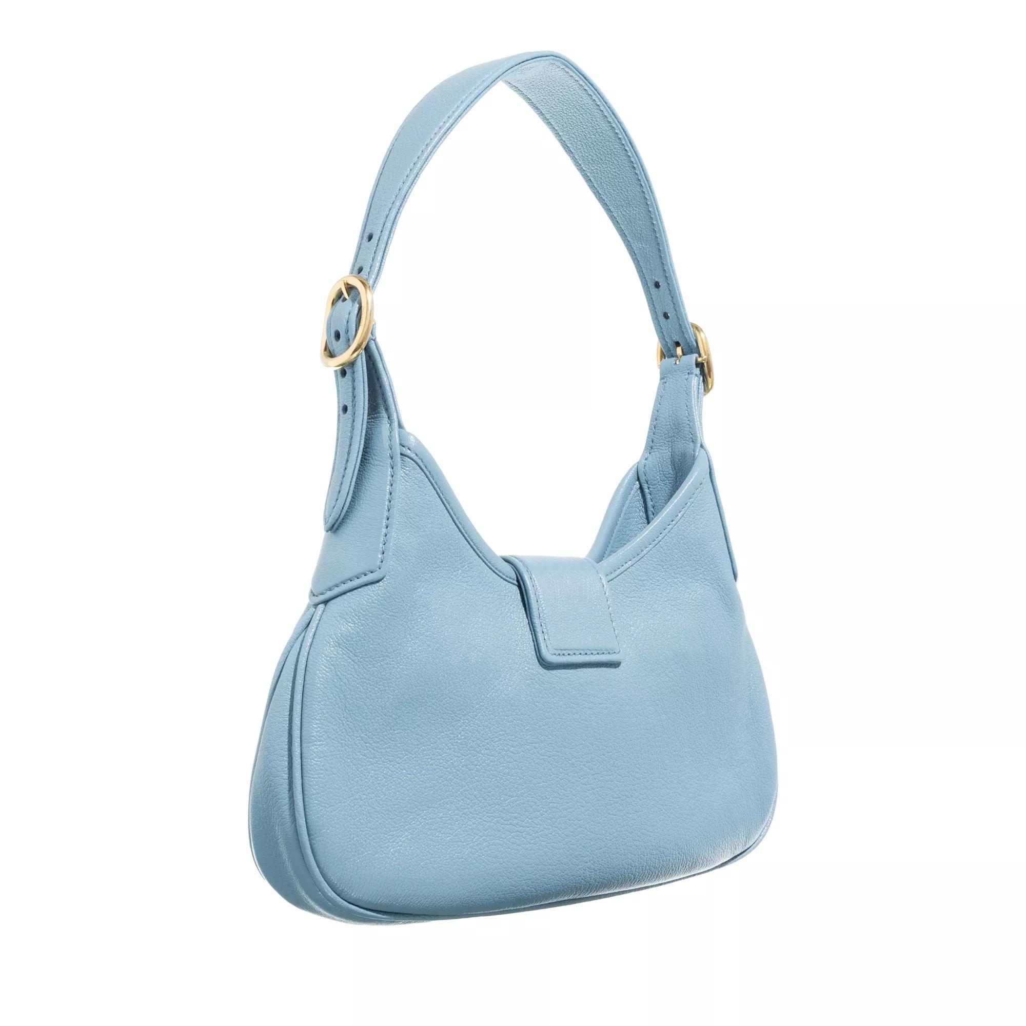 Miu Hobo bags Leather Hobo Bag in blauw