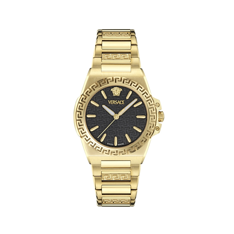 Versace Quarzuhr Quarz-Analoguhr Greca Reaction Lady(Wc-0D gold