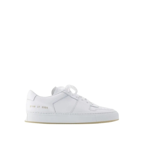 Common Projects Decades Sneakers - Leather - White White Low-Top Sneaker