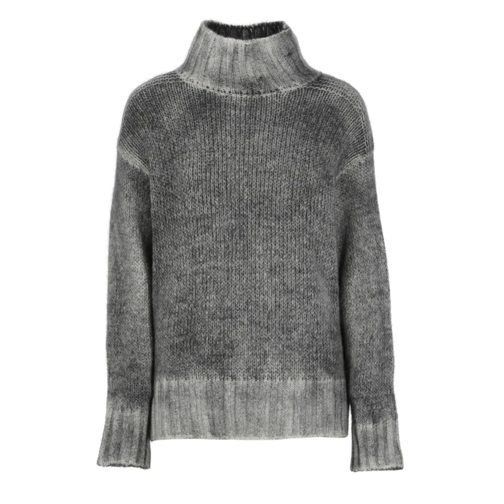 CALIBAN Wool And Cashmere Sweater Grey Rollkragenpullover