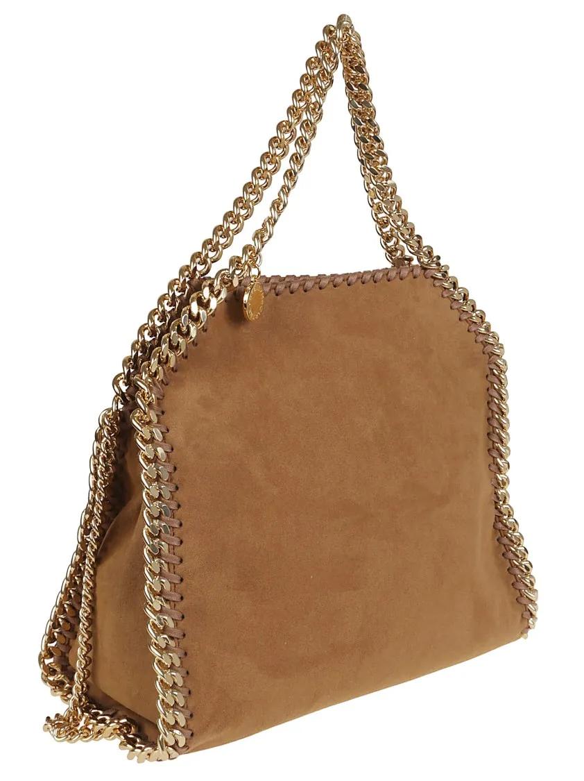 Stella Mccartney Shoppers & Totes Mini Tote With Gold Chain in bruin