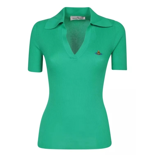 Vivienne Westwood Green Cotton Polo Shirt Green 