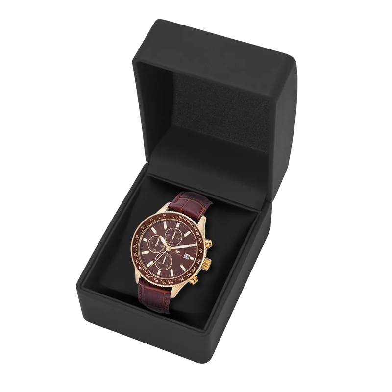 Rhodenwald & Söhne Automatikuhr Herren Armbanduhr Karthago II Echtleder gold(Image 6)