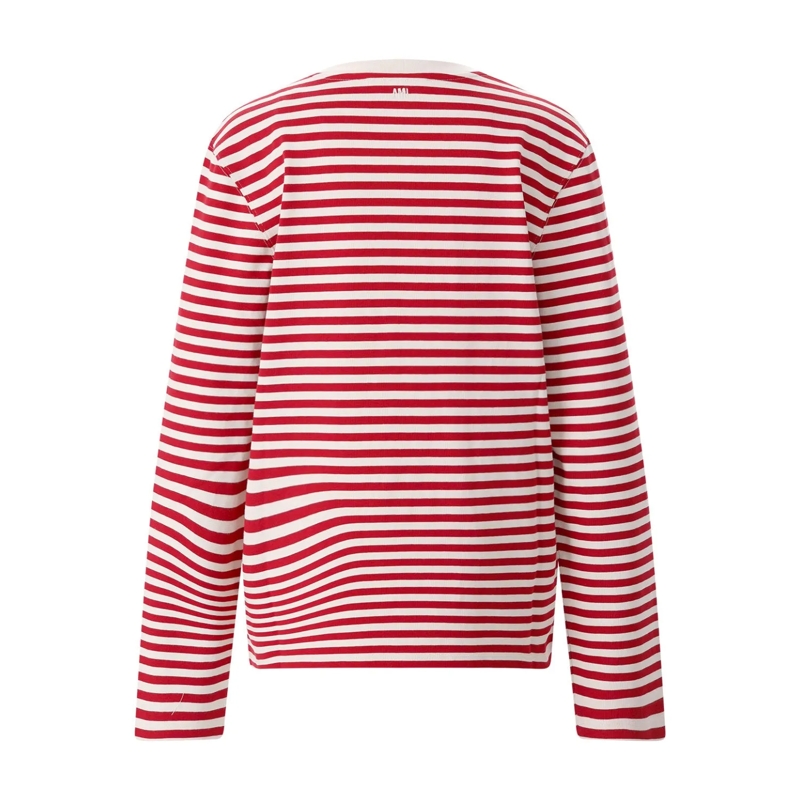 AMI Paris T-Shirt Sweatshirt aus Baumwolle rot(Image 3)