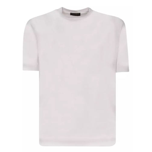 Dell'oglio Knitted Crew Neck T-shirt White 