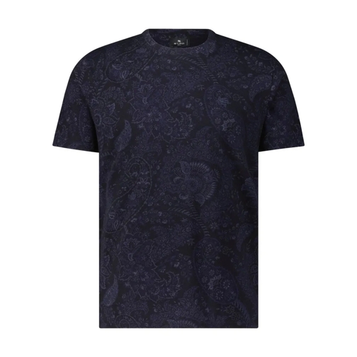 Etro T-Shirt mit Paisley-Print Dunkelblau T-shirts